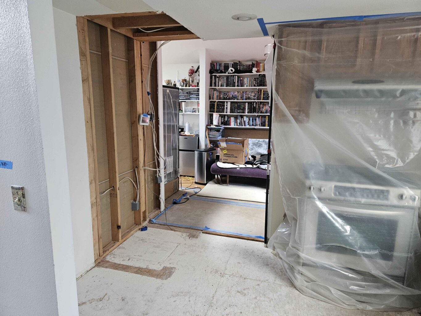 Less kitchen than normal and a look at the book nook.